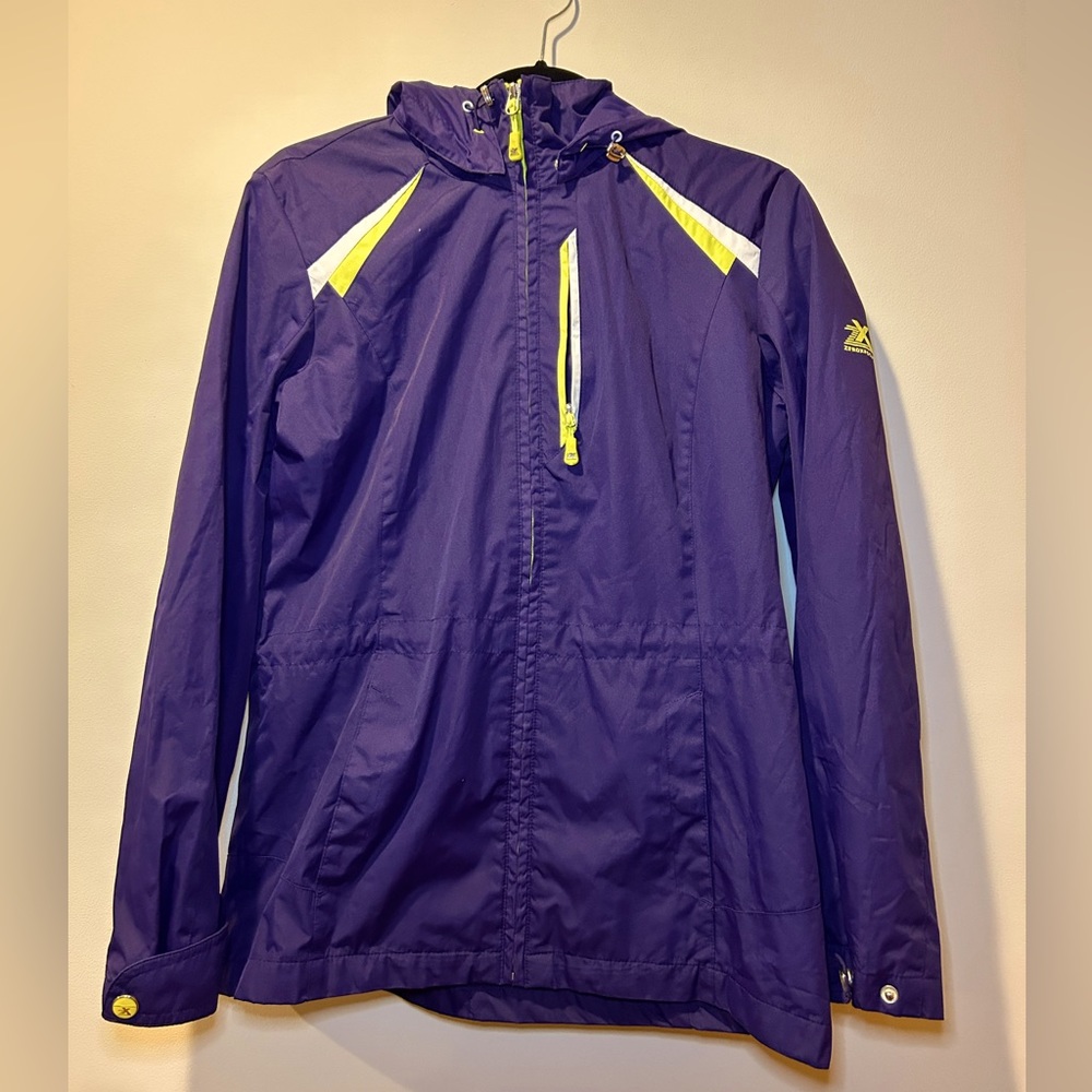 ZERO XPOSUR‎ Women's Small Purple Outdoor Rain Jacket Gorpcore Streetwear